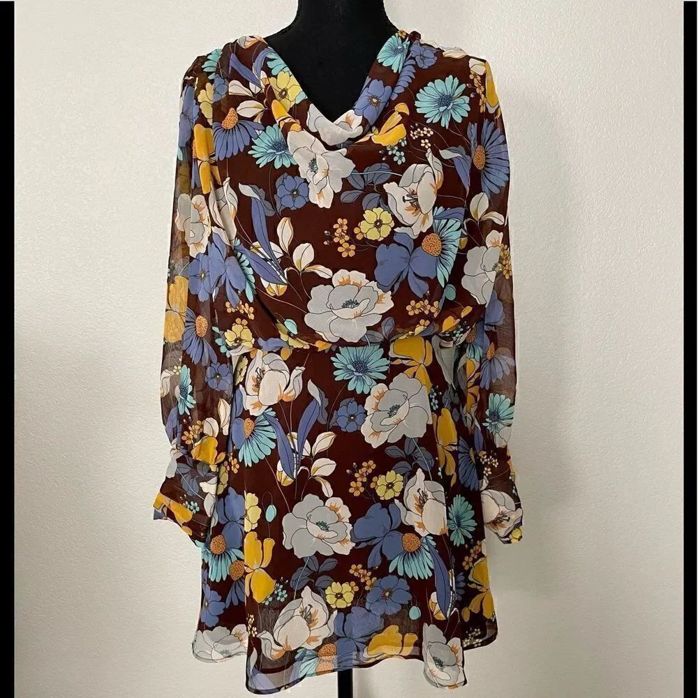 NWT Zara Floral Print Dress